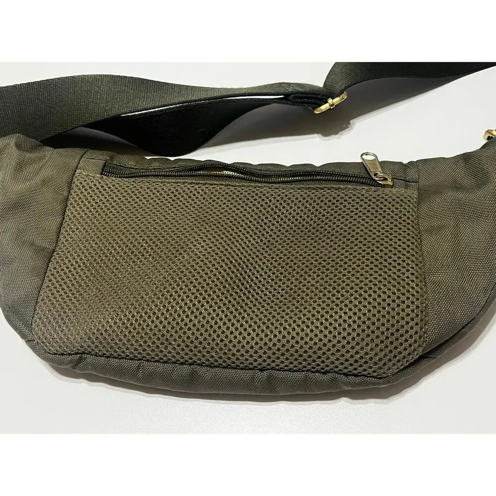 Canvelle Army Green Fanny Pack Sporty Adjustable Strap Travel Waist Bag - Picture 2 of 7